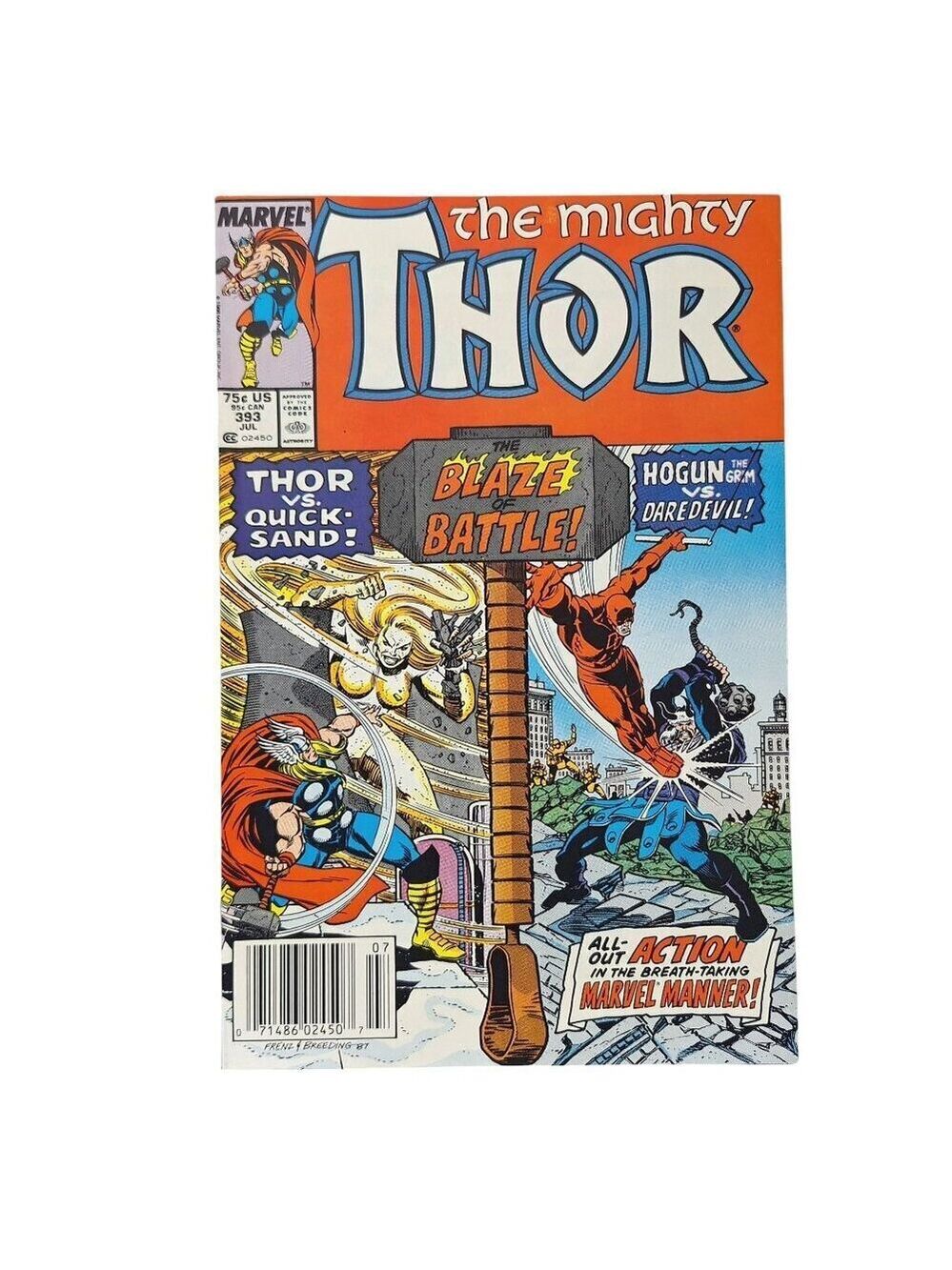 Marvel The Mighty Thor #393 1988 Comic Book